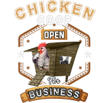 Discover Chicken Coop Open For Business Trucker Design