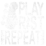 Discover Distressed Play Rest Repeat (Bass 1) (wht)