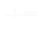 Discover Birthday Cool Heartbeat ECG Year Born 2005 Minimal