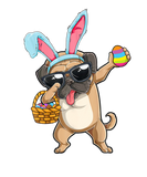 Discover Dabbing Pug Happy Easter Funny Gift For Womens Gir