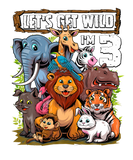 Discover 3 Year Old Zoo Birthday Safari Jungle Animals 3Rd