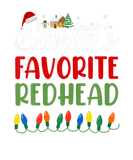Discover Santa's Favorite Redhead Funny Christmas Lights Sa
