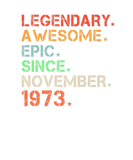 Discover Legendary Awesome Epic Since November 1973 Retro B