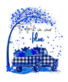 Discover In April We Wear Blue Puzzle Truck Autism Awarenes