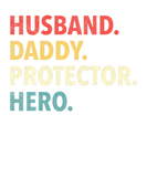Discover Mens Retro Vintage Husband Daddy Protector Hero Fu