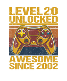 Discover Level 20 Unlocked Awesome Since 2002 Retro 20Th Bi