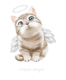 Discover Little Angel With Cute Angel Cat