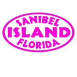 Discover Sanibel Island Florida pink oval