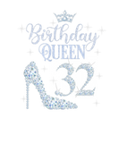 Discover 32 Years Old Queen Birthday White Shoes Crown Diam