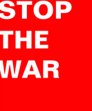 Discover Simply design "rectangle red STOP THE WAR"