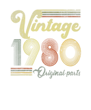 Discover 40th Birthday Gift - Vintage 1980 - Retro Bday 40