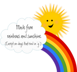 Discover Funny Sunshine and Rainbows Design