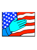 Discover BLUE HAND SALUTE #RESPECTSERVICE Patriotic T