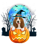 Discover Basset Hound Dog Witch Hat Pumpkin Halloween Gift