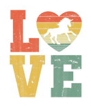 Discover Retro Love Unicorn Heart Valentines Day 70S 80S An