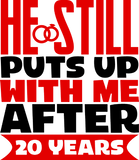 Discover funny Anniversary word art 20th Wife