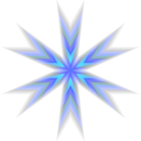 Discover Blue Abstract Star Burst Art T