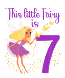 Discover Kids Little Fairy Girl 7Th Birthday 7 Years Old Fa