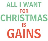 Discover All I Want for Christmas is Gains Funny Gym