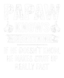 Discover Mens Papaw Know Everything Fathers Day Funny Papaw