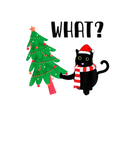 Discover Funny Black Cat Pushing Christmas Tree Over Cat Wh