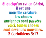 Discover 2 Corinthians 5:17 French