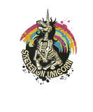 Discover Funny Skeleton Unicorn Rainbow Halloween Design