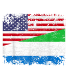Discover SIERRA LEONEAN ROOTS  Half American Flag  SIERRA L