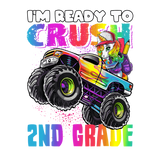 Discover 2nd grade unicorn monster truck back to school bac