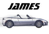 Discover Gray Electric Convertible Sports Car Illustration