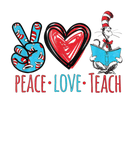 Discover Teacher Life Peace Love Teach Gift For Teacher Cat