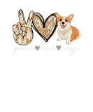 Discover Peace Love Corgi Funny Dog-Mom Mother's Day Corgi