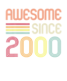Discover Awesome Since 2000 21St Birthday Retro