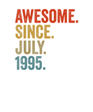Discover Awesome Since July 1995 27Th Birthday Vintage Retr