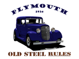 Discover 1934 Plymouth. Chrysler. Mopar. Blue Hotrod 34.