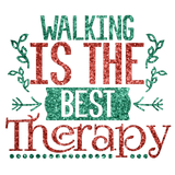 Discover Glitter Walking is the Best Therapy Quote Sleeveless