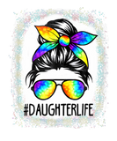 Discover Bleached Daughter Life Messy Hair Bun Tie Dye Moth