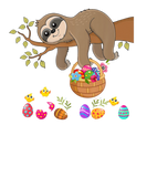 Discover Happy Easter Bunny Sloth Bringing Easter Egg Baske