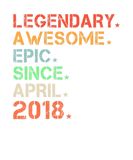 Discover Legendary Awesome Epic Since April 2018 Retro Birt
