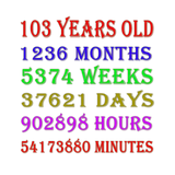 Discover 103rd  Birthday Milestones