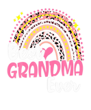 Discover Best Grandma Ever Funny Pink Leopard Rainbow Mothe