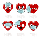 Discover Valentines Day 2022 Funny Heart Wearing Mask Wrong