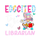 Discover Funny Gnome Eggcited To Be A Librarian Bunny Easte