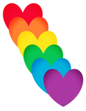 Discover Rainbow Hearts Shaped