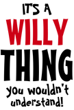 Discover It's a Willy thing you wouldn't understand
