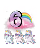 Discover Kids 6Th Birthday Dabbing Party Unicorn Girl 6 Yea