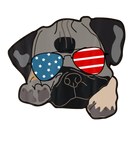 Discover LOVE Dog Pug USA Flag Sunglasses 4Th Of July Dog L