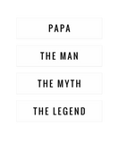 Discover Papa The Man The Myth The Legend Sweat