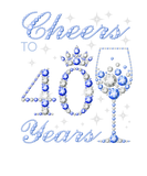 Discover Cheers To 40 Years Old 40Th Birthday Blue Style Wo