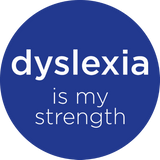 Discover Dyslexia is my strength - Awareness - NAVY BLUE